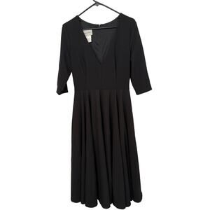 BHLDN Black Midi Bridesmaids Dress